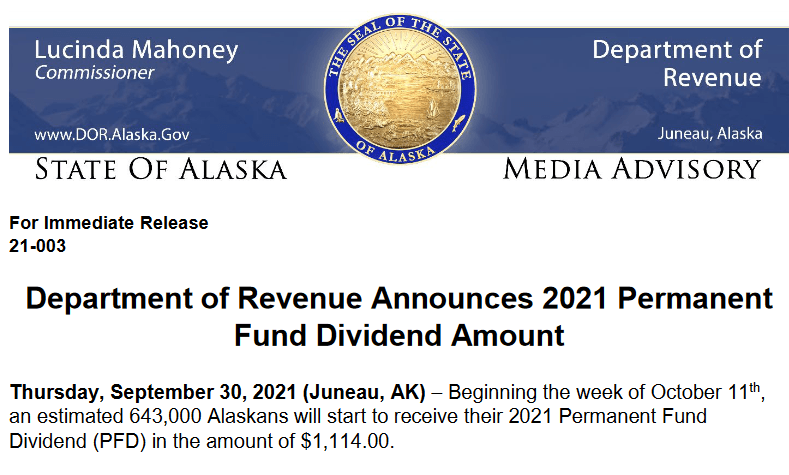 2024 Alaska PFD: Announcement, Amount, and News