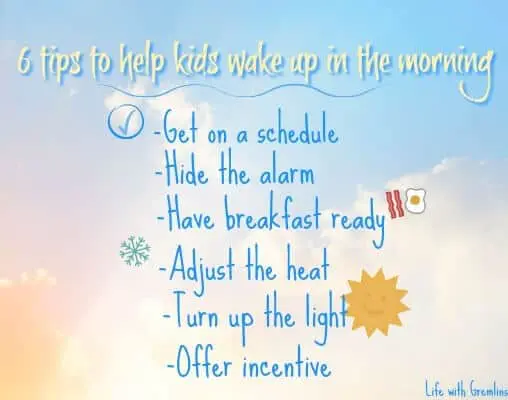 tips to help kids wake up