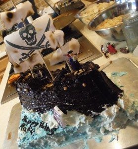 3d pirate ship cake