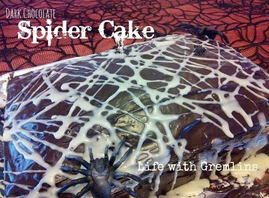 hallowen spider cake