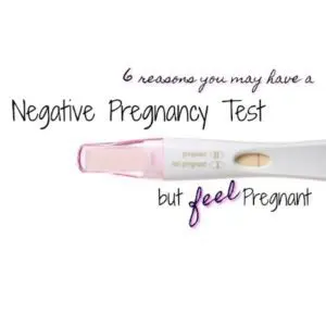 negative pregnancy test but still pregnant